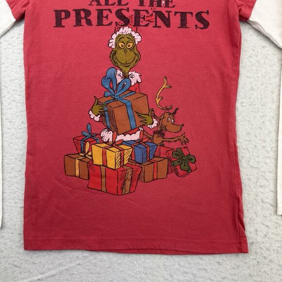 The Grinch Christmas Shirt Girls Large L Red Old Navy Collectabilitees Holiday - Picture 4 of 12